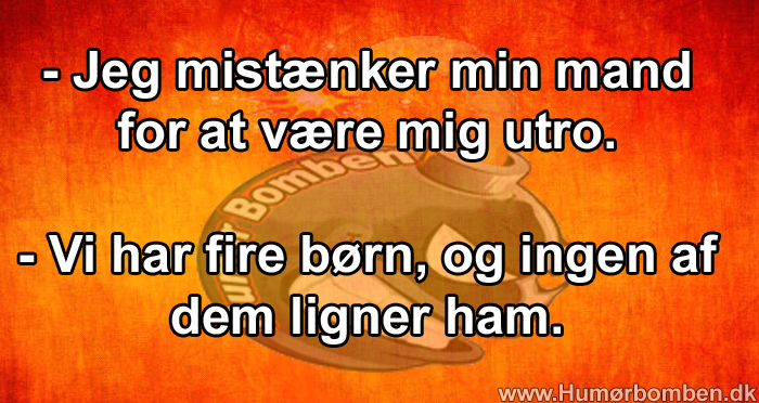 Jeg mistænker min mand
