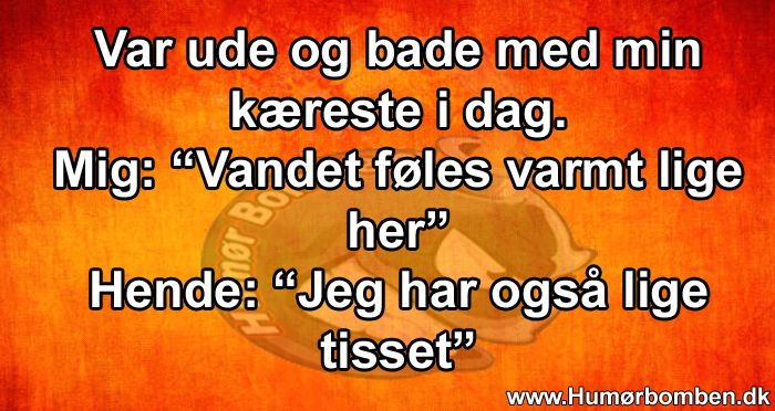 Vandet føles varmt lige her