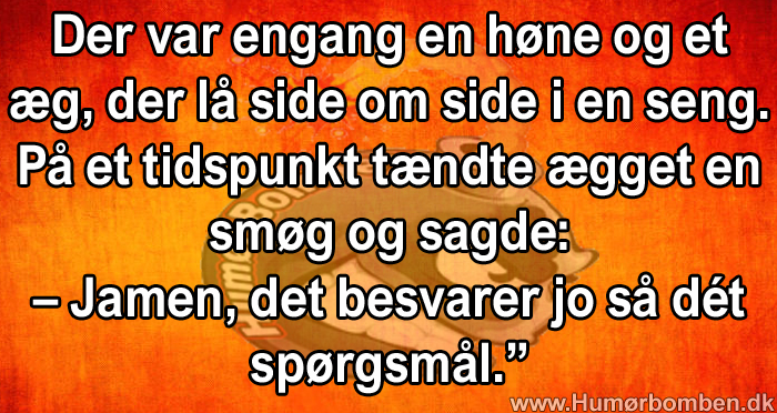Der var engang en høne og et æg