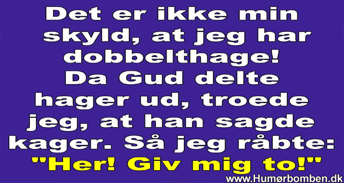 Det er ikke min skyld