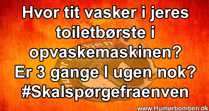 Hvor tit vasker i jeres toiletbørste