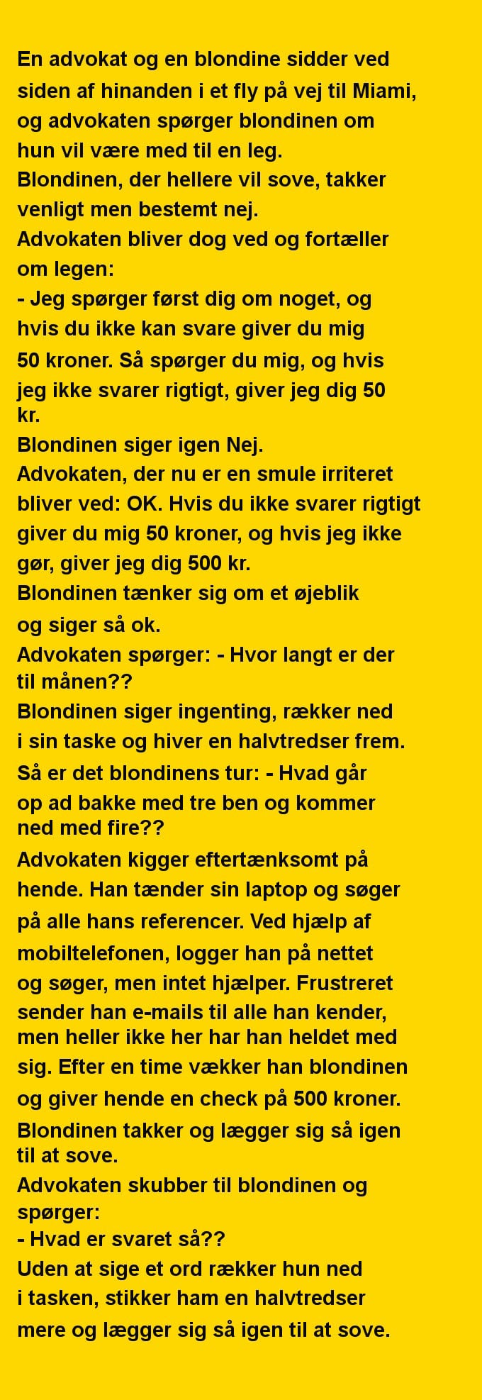 En kvinde og en advokat sidder ved siden af hinanden i flyveren