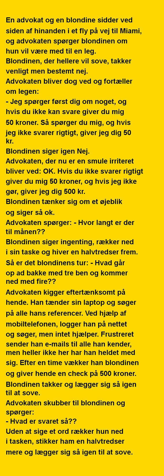 En kvinde og en advokat